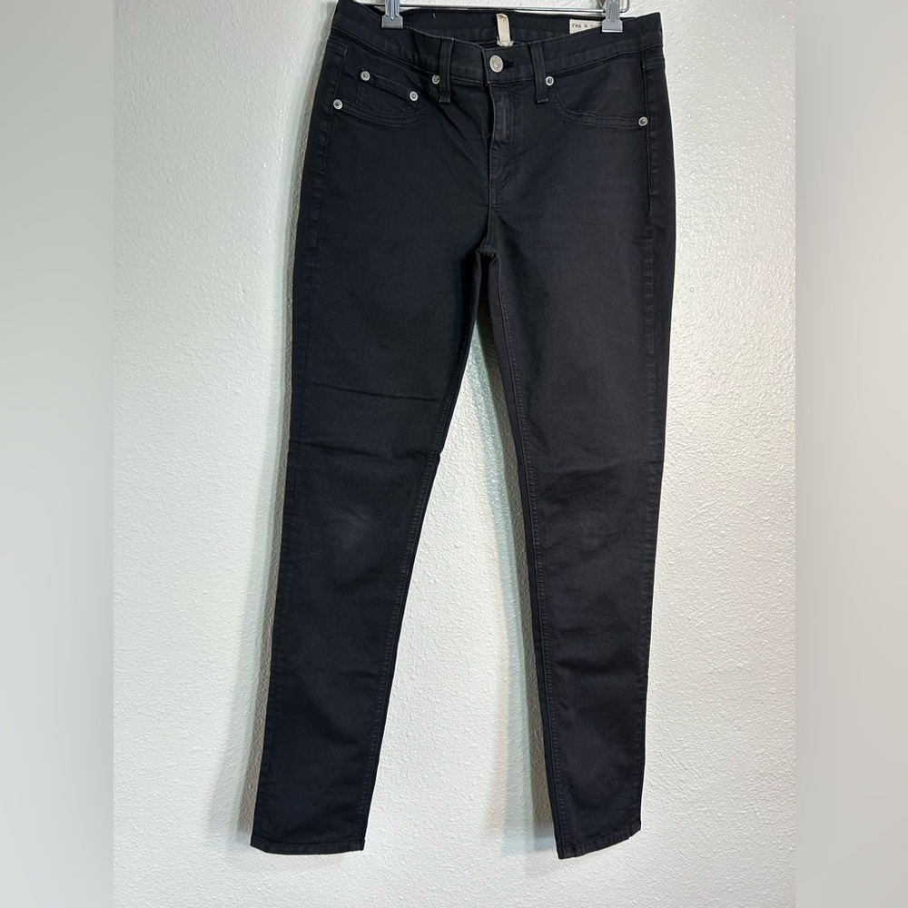 Rag & Bone Skinny Jeans Comfort Stretch Charcoal Gray Size 29 Mid-Rise